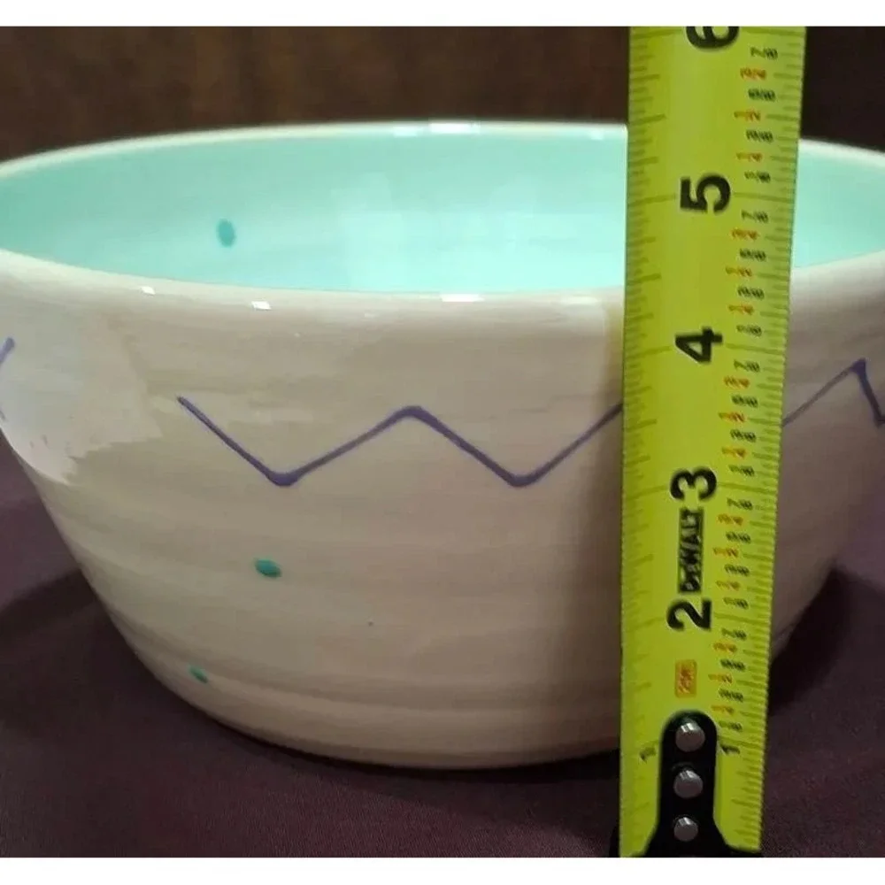 Vintage Pastel Nautical Fish Hand Painted Bowl/Lid & Plate